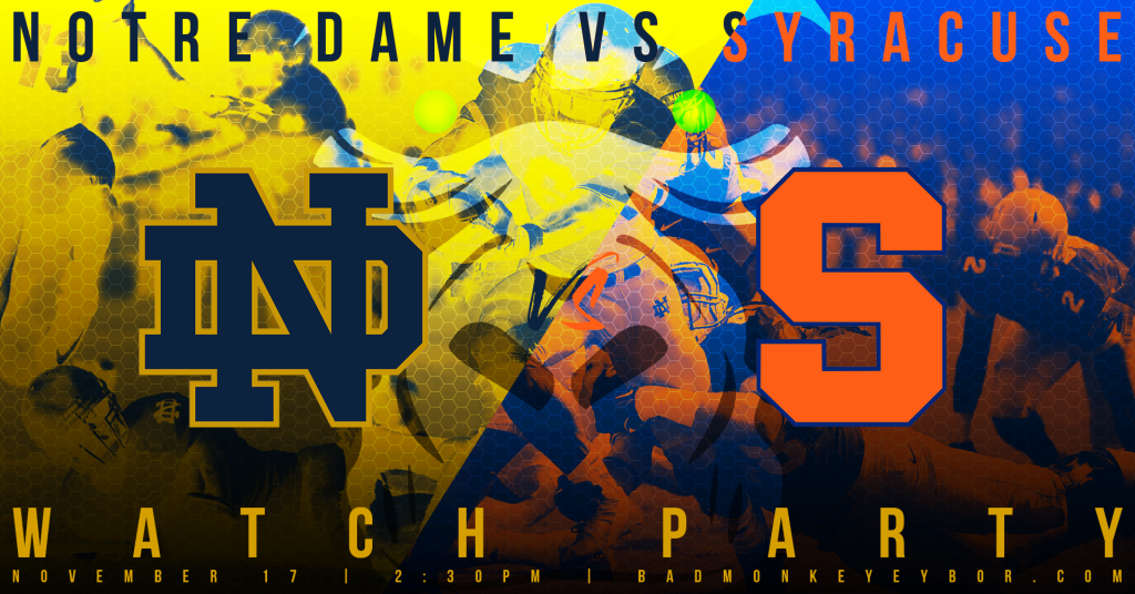 notre dame syracuse college football watch party ybor city tampa bay